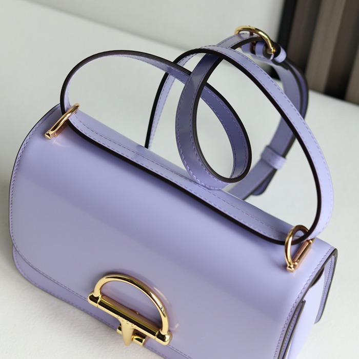 GUCCI 846705 レザー ゴールド、パープル ショルダーバッグ 馬銜、クラシック 22cm サイズ:22.5x14x8cm