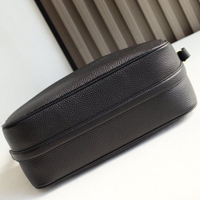 GUCCI 860787 カーフレザー、レザー ブラック ショルダーバッグ 馬銜 32x17x12cm サイズ:32x17x12cm