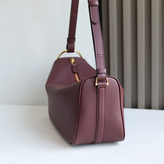 GUCCI 860787 カーフレザー、レザー レッド ショルダーバッグ 馬銜 32x17x12cm サイズ:32x17x12cm