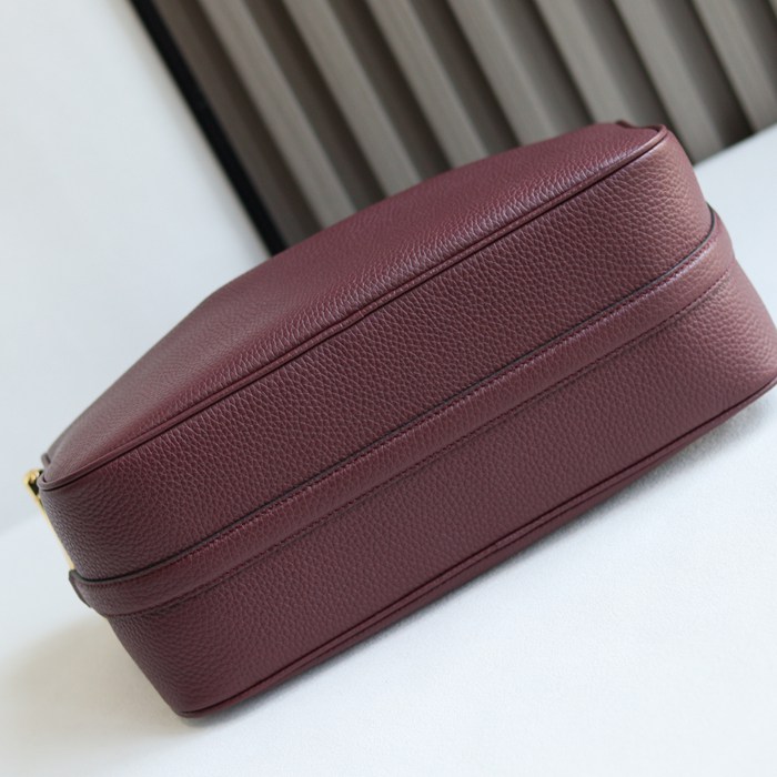 GUCCI 860787 カーフレザー、レザー レッド ショルダーバッグ 馬銜 32x17x12cm サイズ:32x17x12cm
