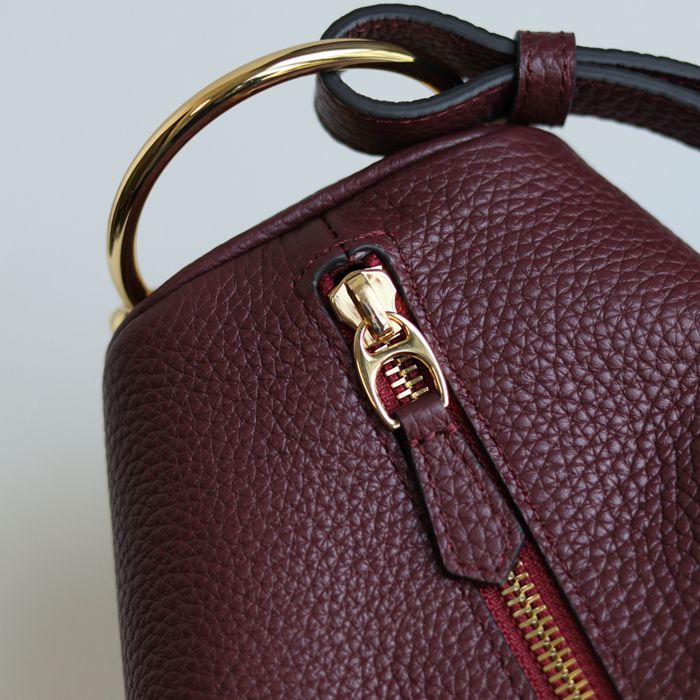 GUCCI 860787 カーフレザー、レザー レッド ショルダーバッグ 馬銜 32x17x12cm サイズ:32x17x12cm