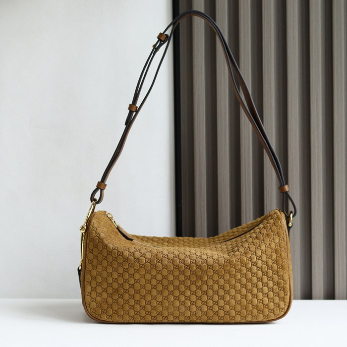 GUCCI 860787 カーフレザー、レザー ショルダーバッグ 馬銜 32x17x12cm サイズ:32x17x12cm