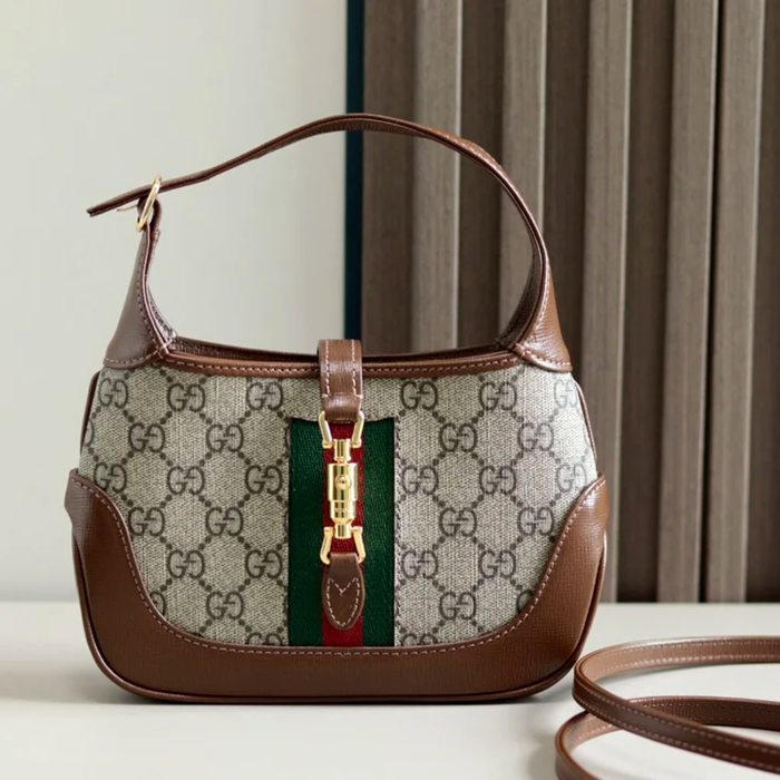 GUCCI 637092 GGキャンバス、キャンバス 斜め掛けバッグ、ショルダーバッグ、ハンドバッグ、ハンドバッグ GG、GGシュプリーム、ジャッキー 19cm サイズ:19x13x3cm