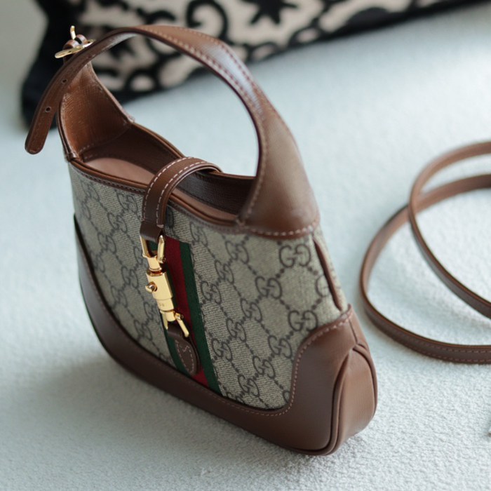 GUCCI 637092 GGキャンバス、キャンバス 斜め掛けバッグ、ショルダーバッグ、ハンドバッグ、ハンドバッグ GG、GGシュプリーム、ジャッキー 19cm サイズ:19x13x3cm