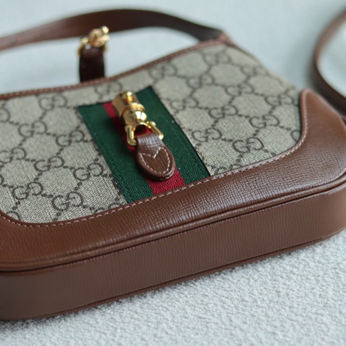 GUCCI 637092 GGキャンバス、キャンバス 斜め掛けバッグ、ショルダーバッグ、ハンドバッグ、ハンドバッグ GG、GGシュプリーム、ジャッキー 19cm サイズ:19x13x3cm