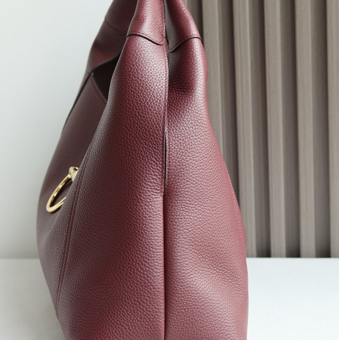 GUCCI 837466 カーフレザー、レザー ブラック、ブラウン、ゴールド ショルダーバッグ、財布 馬銜、クラシック 46x26x16cm サイズ:46x26x16cm