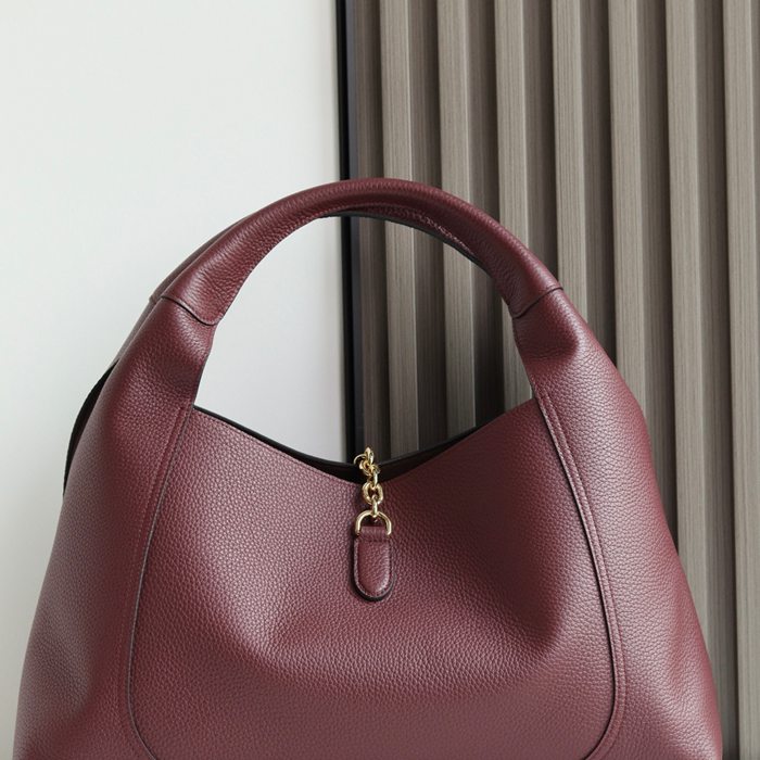 GUCCI 837466 カーフレザー、レザー ブラック、ブラウン、ゴールド ショルダーバッグ、財布 馬銜、クラシック 46x26x16cm サイズ:46x26x16cm