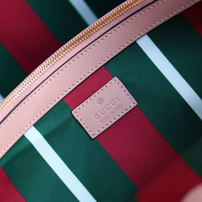 GUCCI 815213 レザー ホワイト、ピンク、ベージュ トートバッグ GG、新作 38x25x15cm サイズ:38x25x15cm
