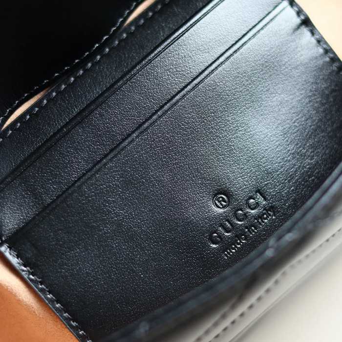 GUCCI 751526 カーフレザー、本革 斜め掛けバッグ、チェーンバッグ、カードケース、ハンドバッグ GG、マルモント、クラシック 21x12cm サイズ:21x12cm