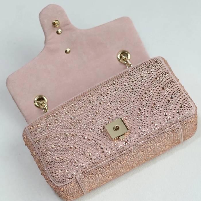 GUCCI 837280 斜め掛けバッグ、ハンドバッグ GG、マルモント 22cm サイズ:23x14x6cm