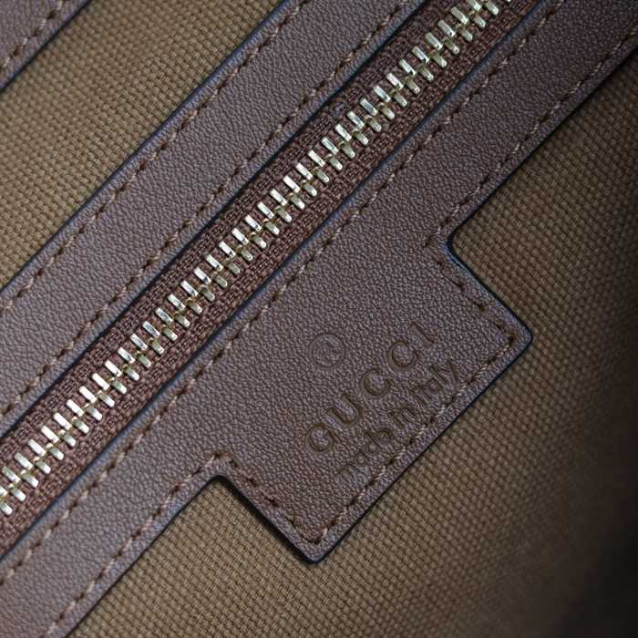 GUCCI 850926 カーフレザー、レザー ブラウン、ゴールド ショルダーバッグ、ハンドバッグ 馬銜 275x35x11cm サイズ:275x35x11cm