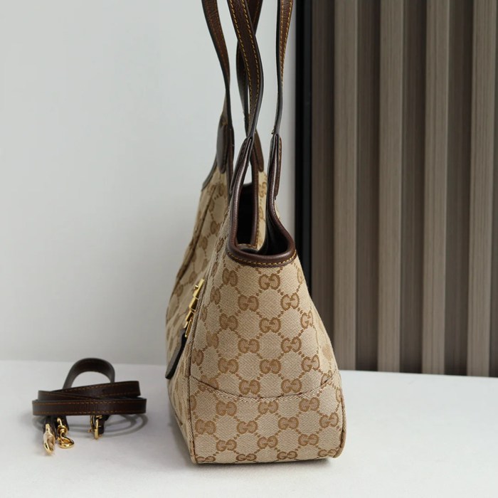 GUCCI 866646 ブラウン、ベージュ トートバッグ、ショルダーバッグ 26x23x11cm サイズ:26x23x11cm