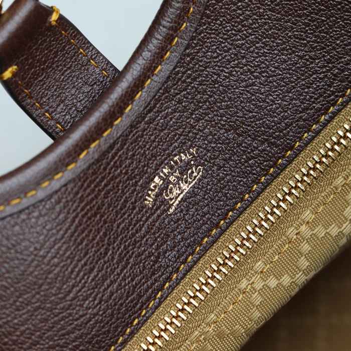 GUCCI 866646 ブラウン、ベージュ トートバッグ、ショルダーバッグ 26x23x11cm サイズ:26x23x11cm