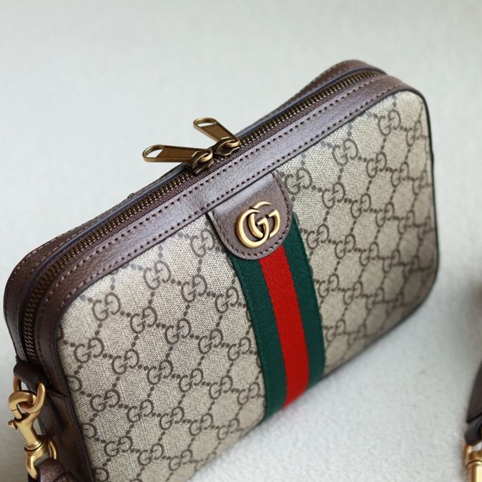 GUCCI 699439 GGキャンバス、キャンバス ベージュ 斜め掛けバッグ、ショルダーバッグ、ハンドバッグ オフィディア、GG、GGシュプリーム 24x16cm サイズ:24x16cm