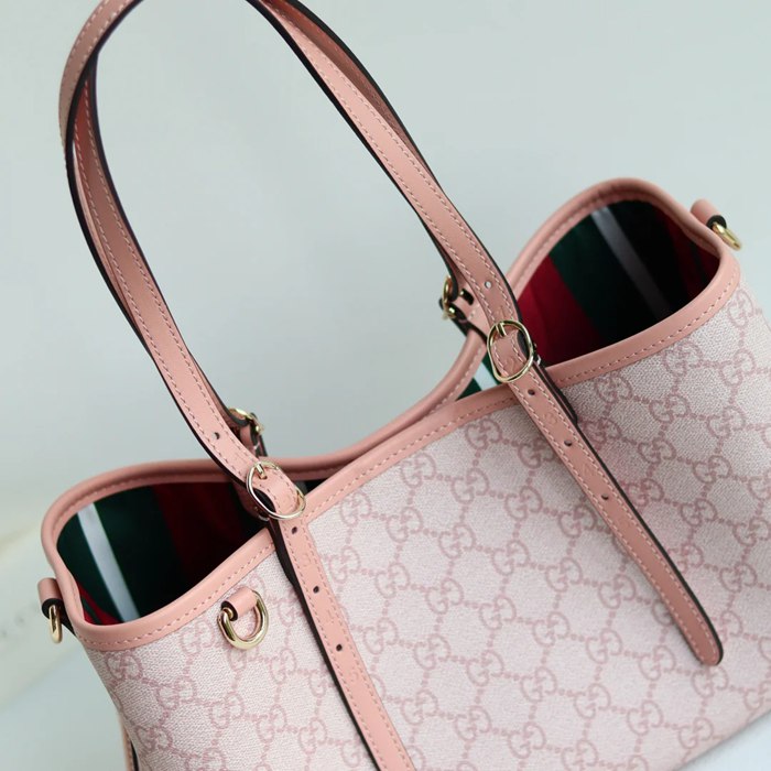 GUCCI 815214 ピンク トートバッグ、斜め掛けバッグ オフィディア、GG、クラシック 31x18x11cm サイズ:31x18x11cm