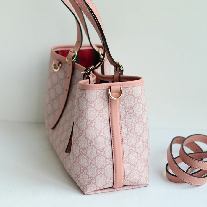 GUCCI 815214 ピンク トートバッグ、斜め掛けバッグ オフィディア、GG、クラシック 31x18x11cm サイズ:31x18x11cm