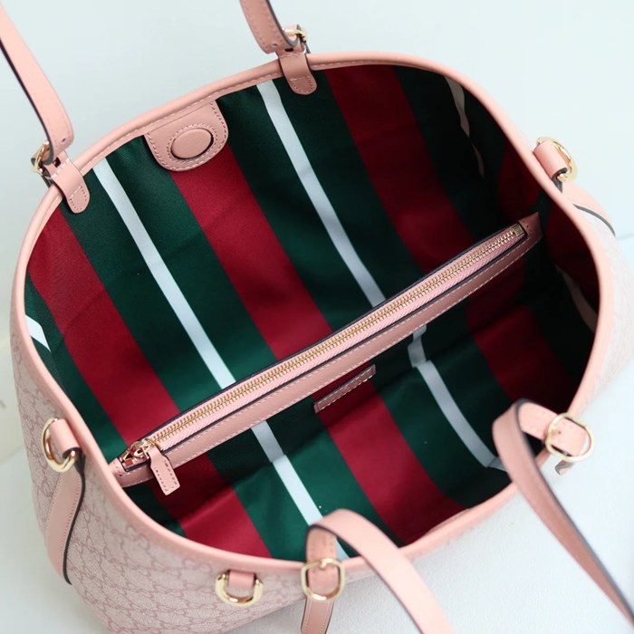GUCCI 815214 ピンク トートバッグ、斜め掛けバッグ オフィディア、GG、クラシック 31x18x11cm サイズ:31x18x11cm