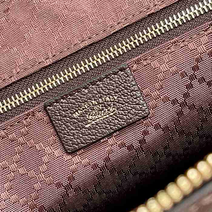 GUCCI 866732 レザー ブラウン 斜め掛けバッグ、ハンドバッグ 28x15x10cm サイズ:28x15x10cm
