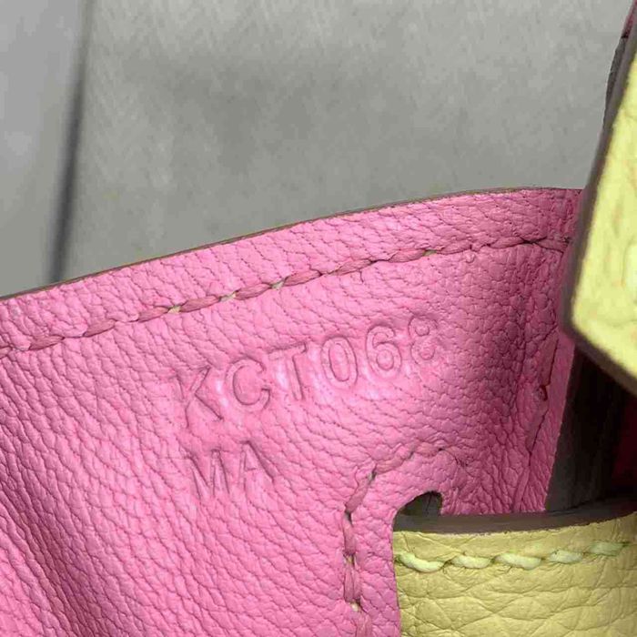 HERMES バーキン 25cm カーフスキン 桜ピンク ハンドバッグ 高級感 金具ゴールド 25cm Birkin 25cm サイズ:25cm