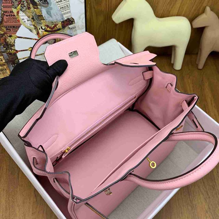HERMES バーキン 30cm カーフスキン 桜ピンク ハンドバッグ 高級感 金具ゴールド 30cm Birkin 30cm サイズ:30cm
