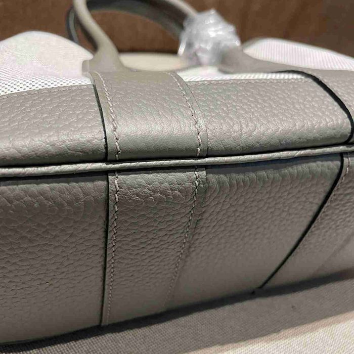 HERMES ガーデン 23cm キャンバス ハンドバッグ セミハンドメイド 金具シルバー 23cm Garden 23cm サイズ:23cm