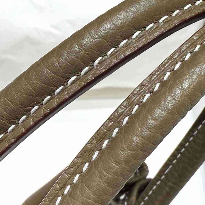HERMES ガーデン 23cm 象グレー ハンドバッグ セミハンドメイド 23cm Garden 23cm サイズ:23cm