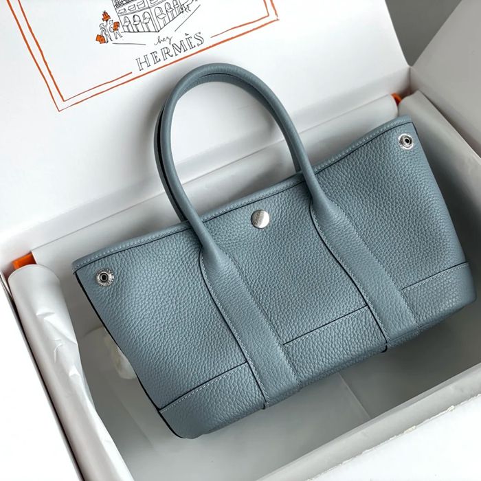 HERMES ガーデン カーフレザー ハンドバッグ セミハンドメイド 18cm Garden サイズ:18cm