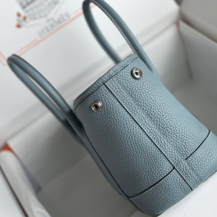 HERMES ガーデン カーフレザー ハンドバッグ セミハンドメイド 18cm Garden サイズ:18cm