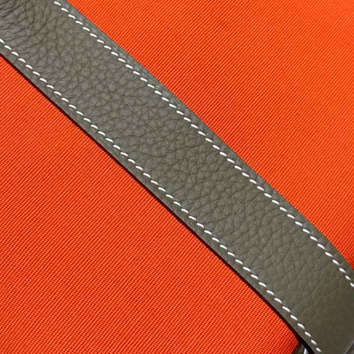 HERMES ガーデン 30cm オレンジ ハンドバッグ セミハンドメイド 30cm Garden 30cm サイズ:30cm