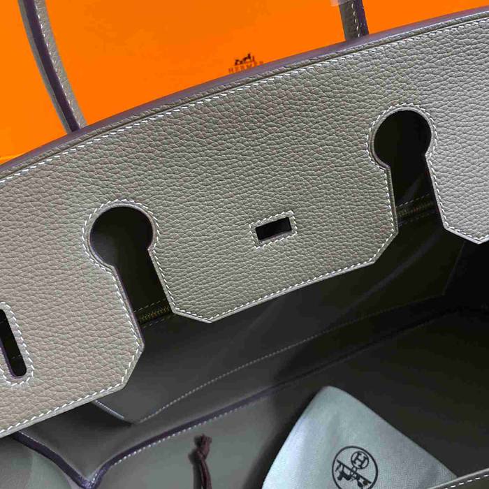 HERMES バーキン 40cm カーフレザー 象グレー ハンドバッグ セミハンドメイド 金具ゴールド/シルバー 40cm Birkin 40cm サイズ:40cm