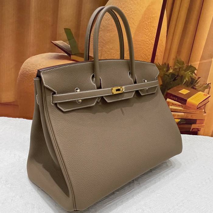 HERMES バーキン 40cm カーフレザー ブラック ハンドバッグ セミハンドメイド 金具ゴールド/シルバー 40cm Birkin 40cm サイズ:40cm