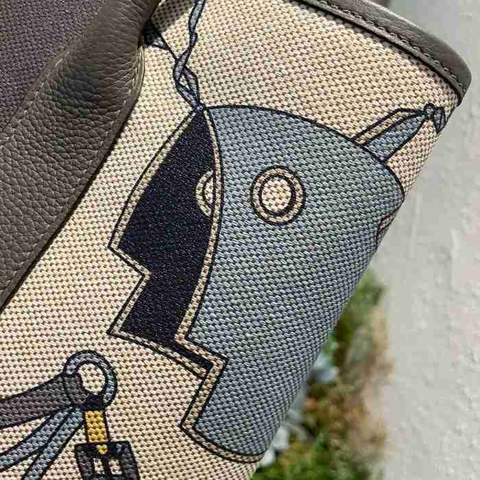 HERMES ガーデン 36cm カーフレザー ハンドバッグ セミハンドメイド 36cm Garden 36cm サイズ:36cm