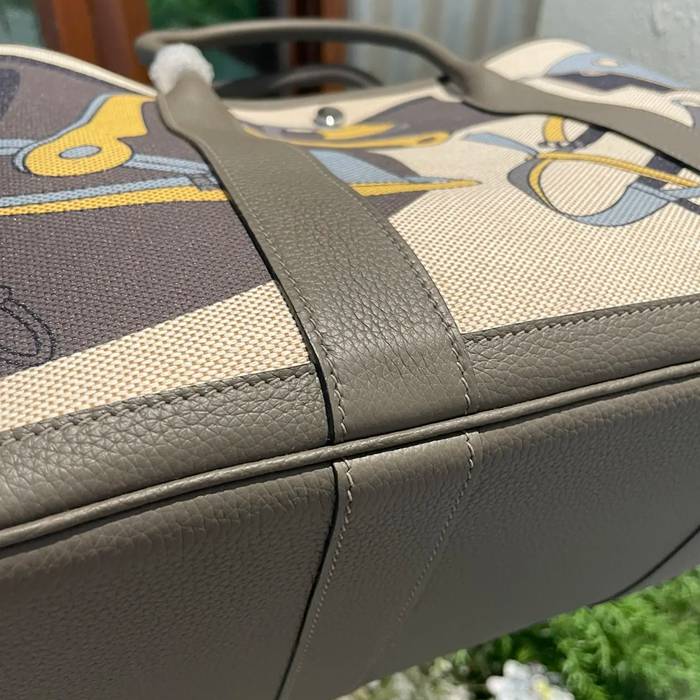 HERMES ガーデン 36cm カーフレザー ハンドバッグ セミハンドメイド 36cm Garden 36cm サイズ:36cm