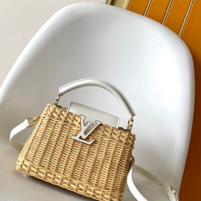 LOUIS VUITTON M26025 牛皮 モノグラム ブラック ハンドバッグ フラップ 27x18cm サイズ:27x18cm