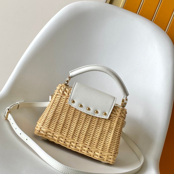 LOUIS VUITTON M26025 牛皮 モノグラム ブラック ハンドバッグ フラップ 27x18cm サイズ:27x18cm