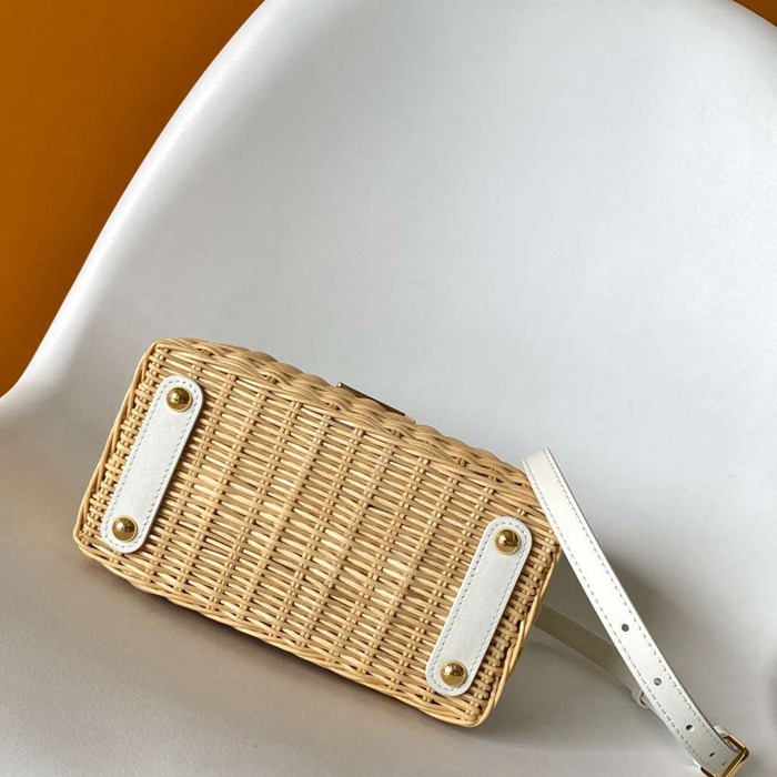 LOUIS VUITTON M26025 牛皮 モノグラム ブラック ハンドバッグ フラップ 27x18cm サイズ:27x18cm