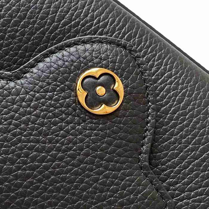 LOUIS VUITTON N85515 牛皮 ブラック ハンドバッグ 斜め掛けフラップ 21x13.6cm サイズ:21x13.6cm
