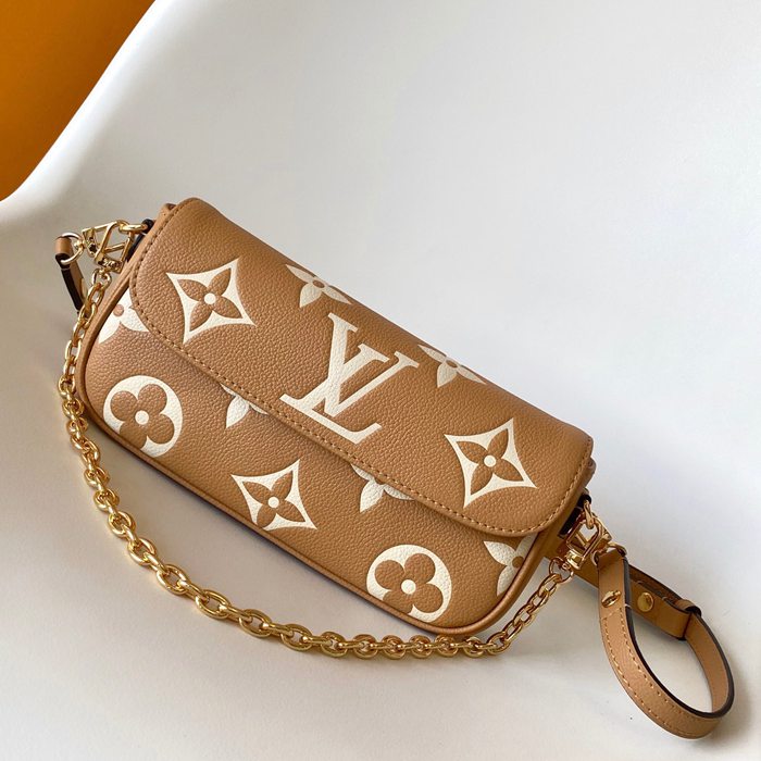 LOUIS VUITTON M12758 牛皮 モノグラム ブラック ハンドバッグ 斜め掛けチェーン 23.5x12x4.3cm サイズ:23.5x12x4.3cm