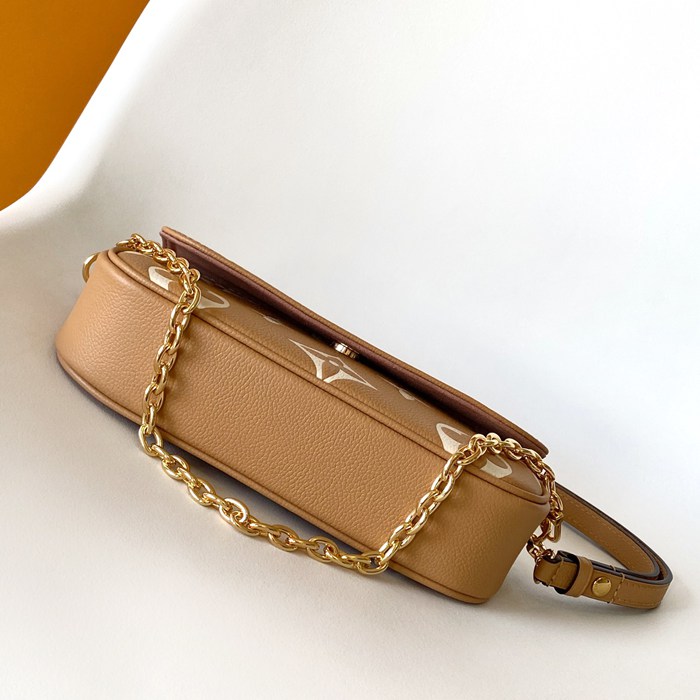 LOUIS VUITTON M12758 牛皮 モノグラム ブラック ハンドバッグ 斜め掛けチェーン 23.5x12x4.3cm サイズ:23.5x12x4.3cm