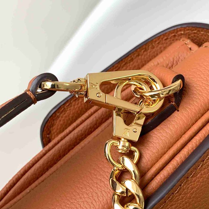 LOUIS VUITTON M22952 牛皮 ブラック ハンドバッグ チェーン 22x16x9.5cm サイズ:22x16x9.5cm