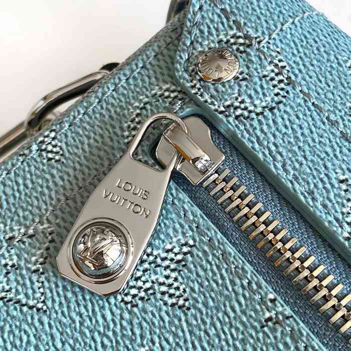 LOUIS VUITTON M15035 牛皮 モノグラム ブルー ハンドバッグ 19x15cm サイズ:19x15cm