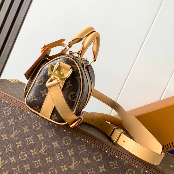 LOUIS VUITTON M14981 牛皮 モノグラム キャンバス ハンドバッグ サイズ:25.0x15.0x11.0cm