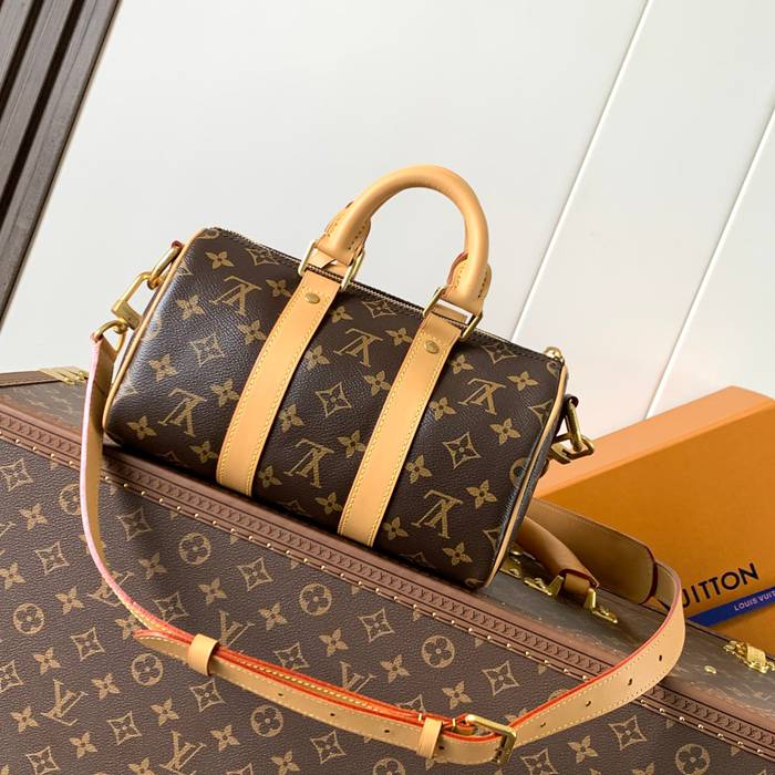 LOUIS VUITTON M14981 牛皮 モノグラム キャンバス ハンドバッグ サイズ:25.0x15.0x11.0cm