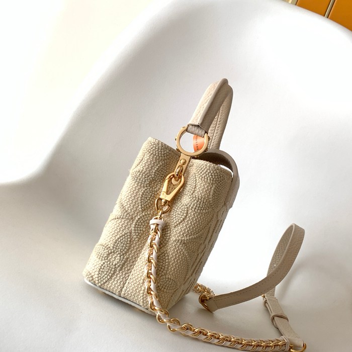 LOUIS VUITTON M14389 牛皮 モノグラム ゴールド 財布 手提げリュック 21x13.6cm サイズ:21x13.6cm