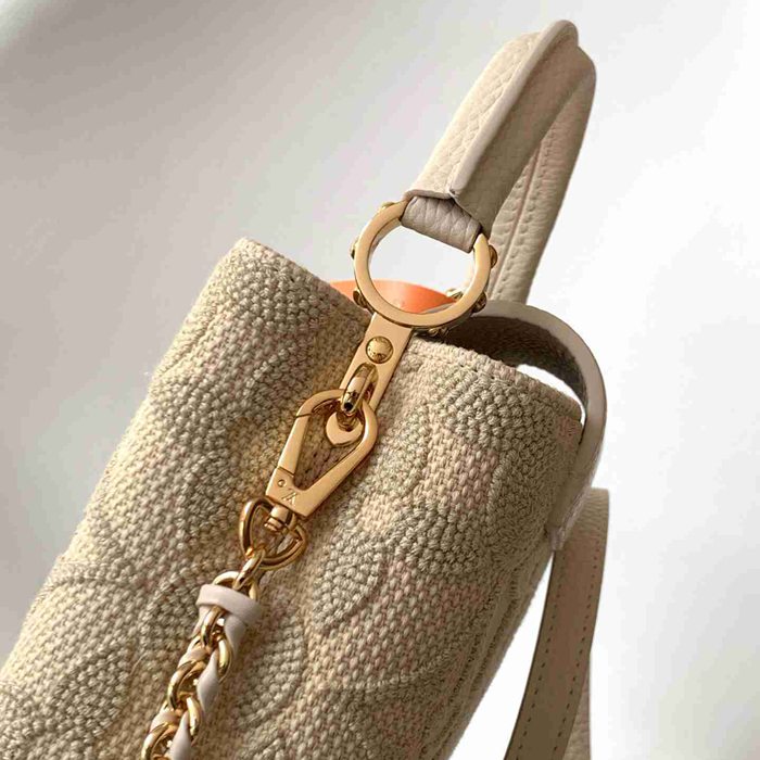 LOUIS VUITTON M14389 牛皮 モノグラム ゴールド 財布 手提げリュック 21x13.6cm サイズ:21x13.6cm