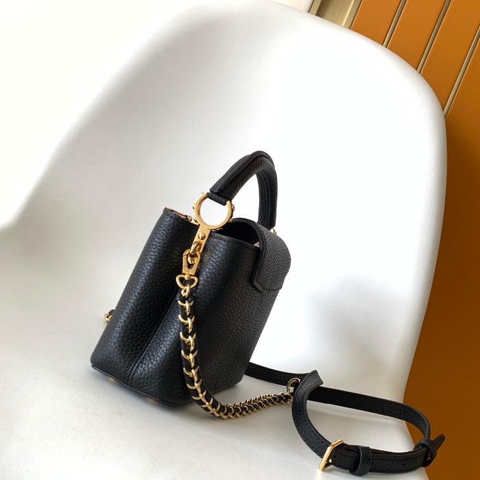 LOUIS VUITTON M11964 牛皮 クラシック ブラック ハンドバッグ 斜め掛けフラップ 27x17.3cm サイズ:27x17.3cm