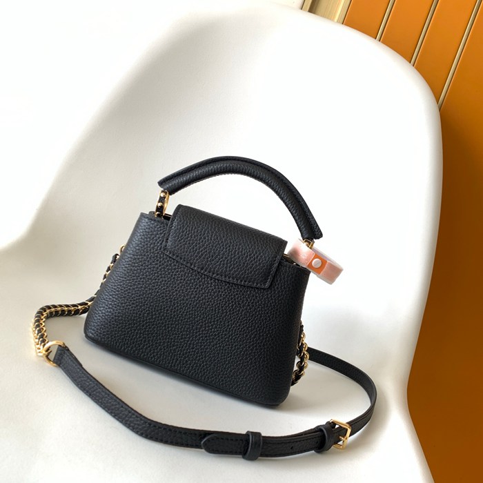 LOUIS VUITTON M11964 牛皮 クラシック ブラック ハンドバッグ 斜め掛けフラップ 27x17.3cm サイズ:27x17.3cm