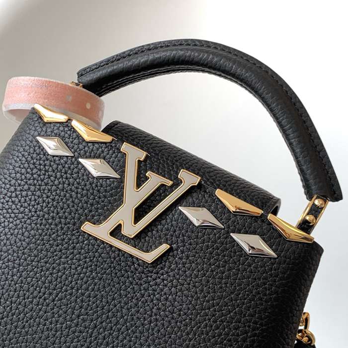 LOUIS VUITTON M11964 牛皮 クラシック ブラック ハンドバッグ 斜め掛けフラップ 27x17.3cm サイズ:27x17.3cm