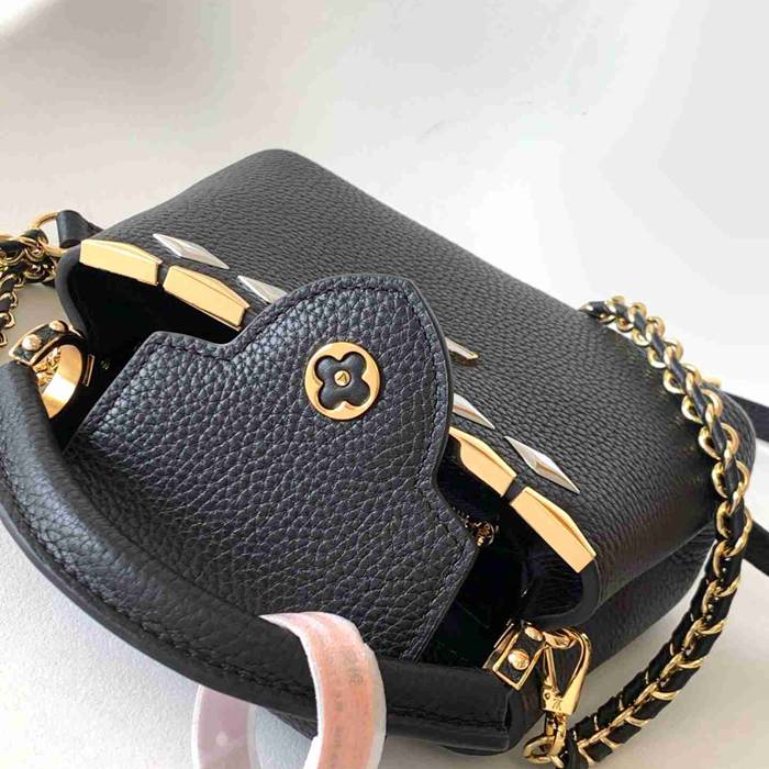 LOUIS VUITTON M11964 牛皮 クラシック ブラック ハンドバッグ 斜め掛けフラップ 27x17.3cm サイズ:27x17.3cm