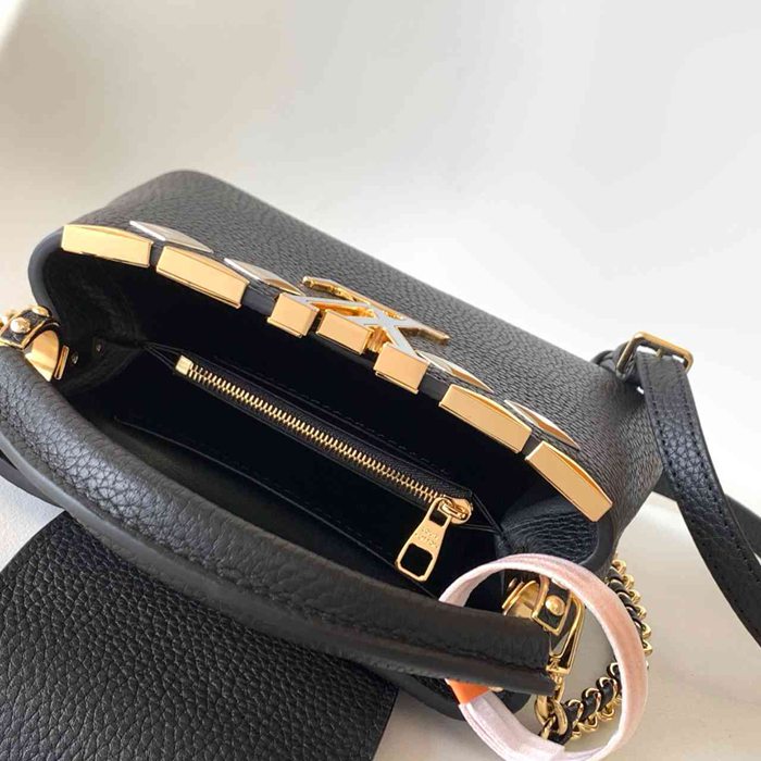 LOUIS VUITTON M11964 牛皮 クラシック ブラック ハンドバッグ 斜め掛けフラップ 27x17.3cm サイズ:27x17.3cm